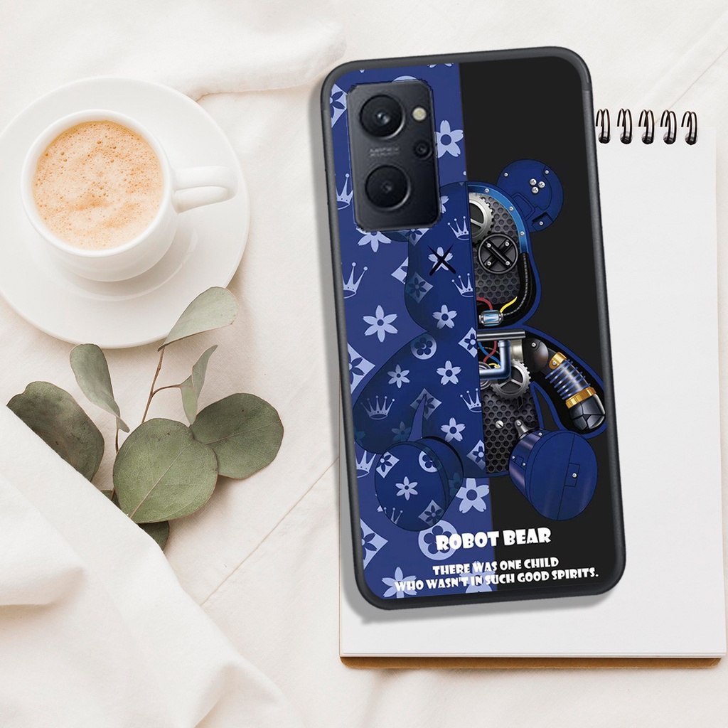 ỐP LƯNG OPPO RENO 7 - RENO 7Z , IN HÌNH GẤU BEAR BRICK DỄ THƯƠNG, BAO ĐẸP.