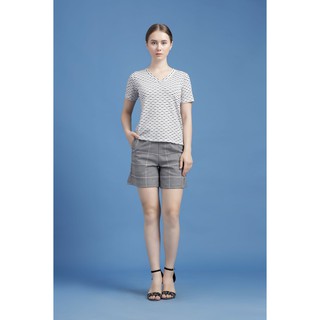 [Mã FASHIONMALLT4 giảm 15% đơn 150k] Áo thun tay ngắn nữ Callia Lisa Tee (Trắng/Xám)