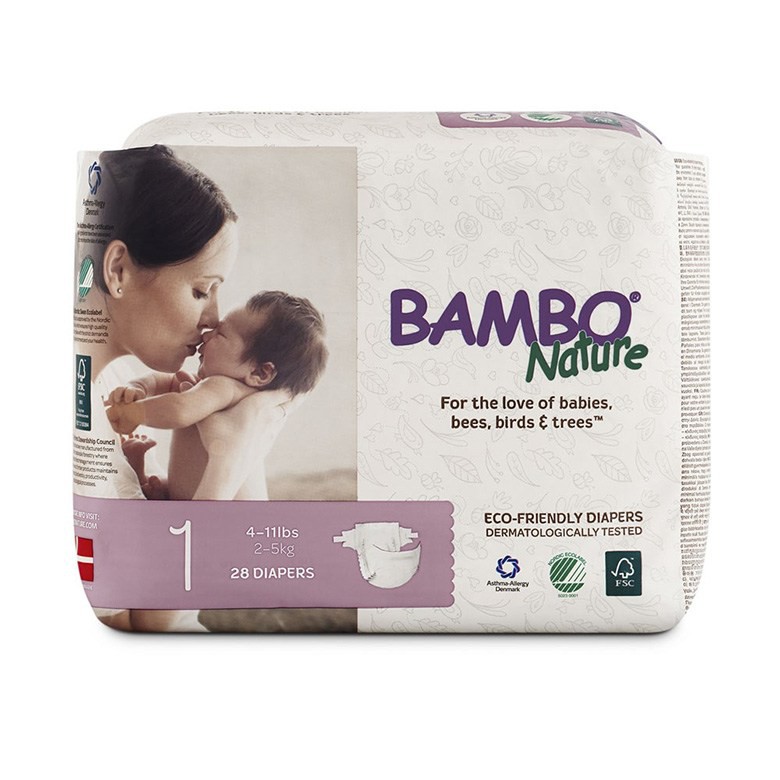 BỈM TÃ DÁN NHẬP KHẨU CHÂU ÂU THƯƠNG HIỆU BAMBO NATURE (ĐAN MẠCH), SIZE: NB28, M33, L30, XL27.