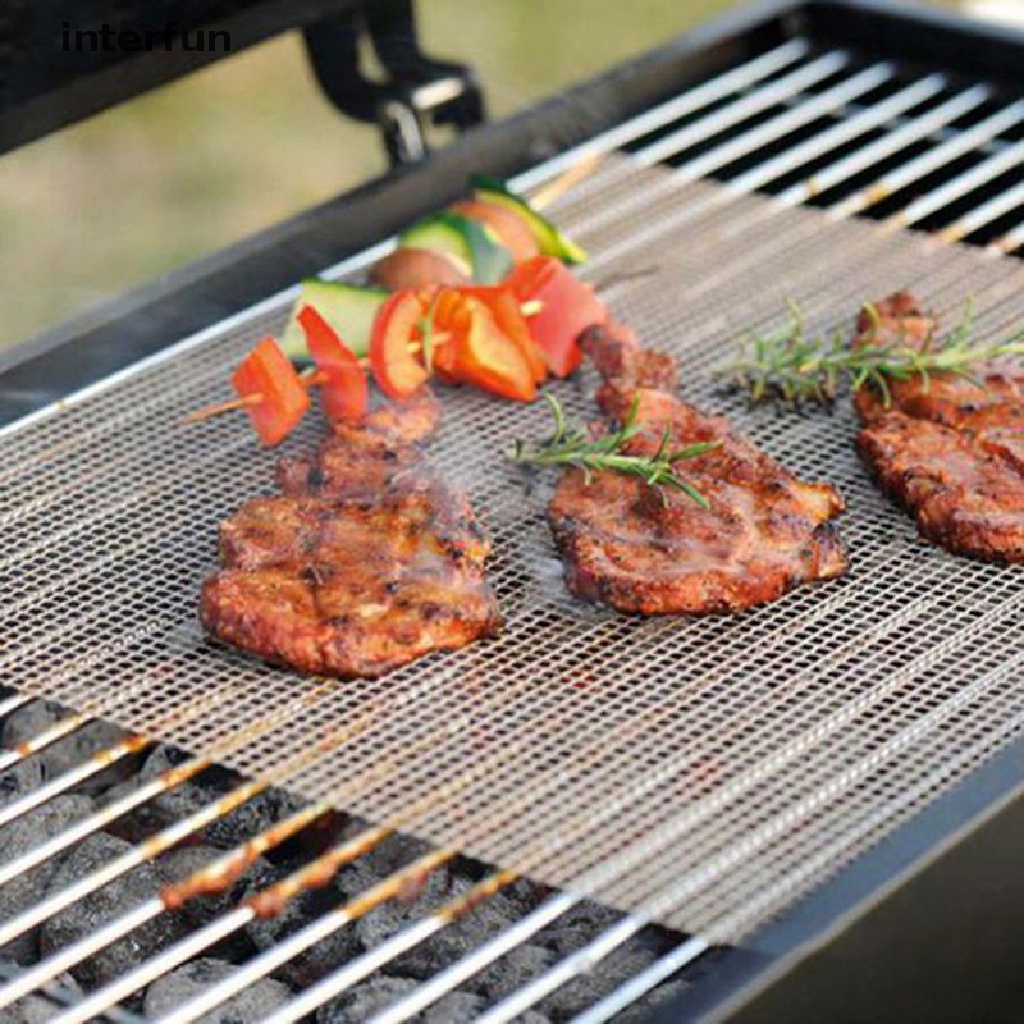 Vỉ Nướng Bbq Bằng Thép Không Gỉ Chống Dính Tiện Lợi
