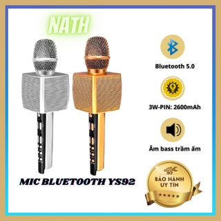 Micro karaoke bluetooth không dây, Mic karaoke YS 92 , Bảo hành 6 tháng