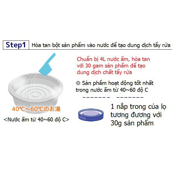 [Hỏa Tốc HN] Bột tẩy OXI WASH 120g Hàng Nhật nhập khẩu