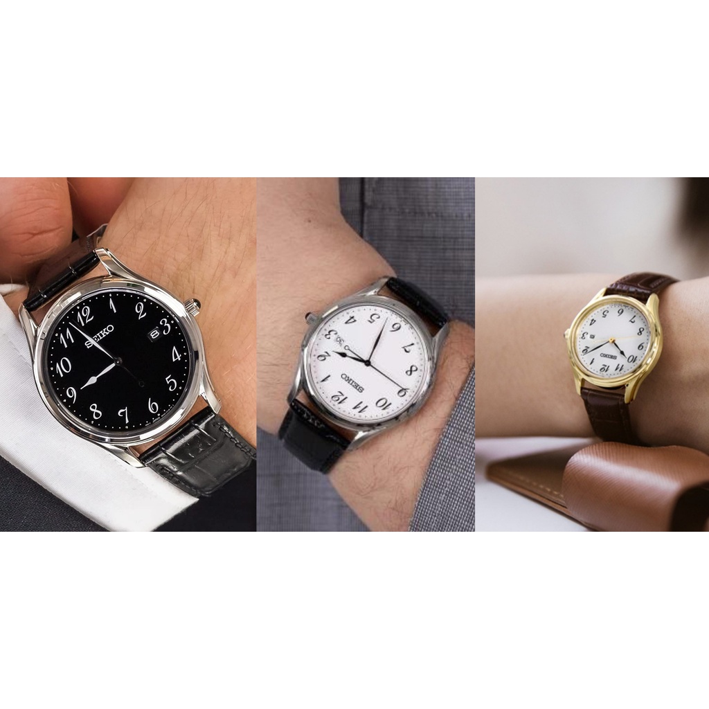 Đồng hồ Seiko Regular SUR30 nam mặt kính sapphire chống nước 5 ATM dây da cao cấp chính hãng