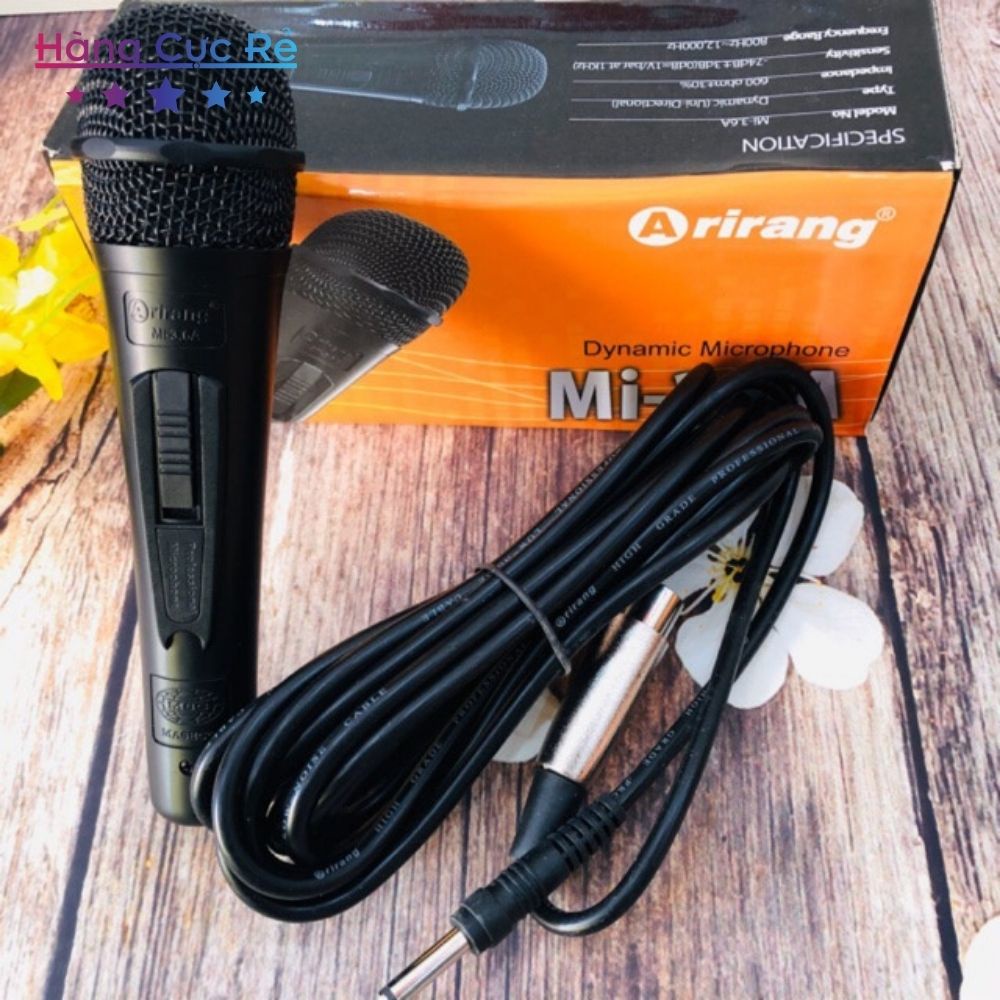 Micro karaoke Arirang mi-3.6a có dây dài 5m lọc âm chống hú– Shop Hàng Cực Rẻ