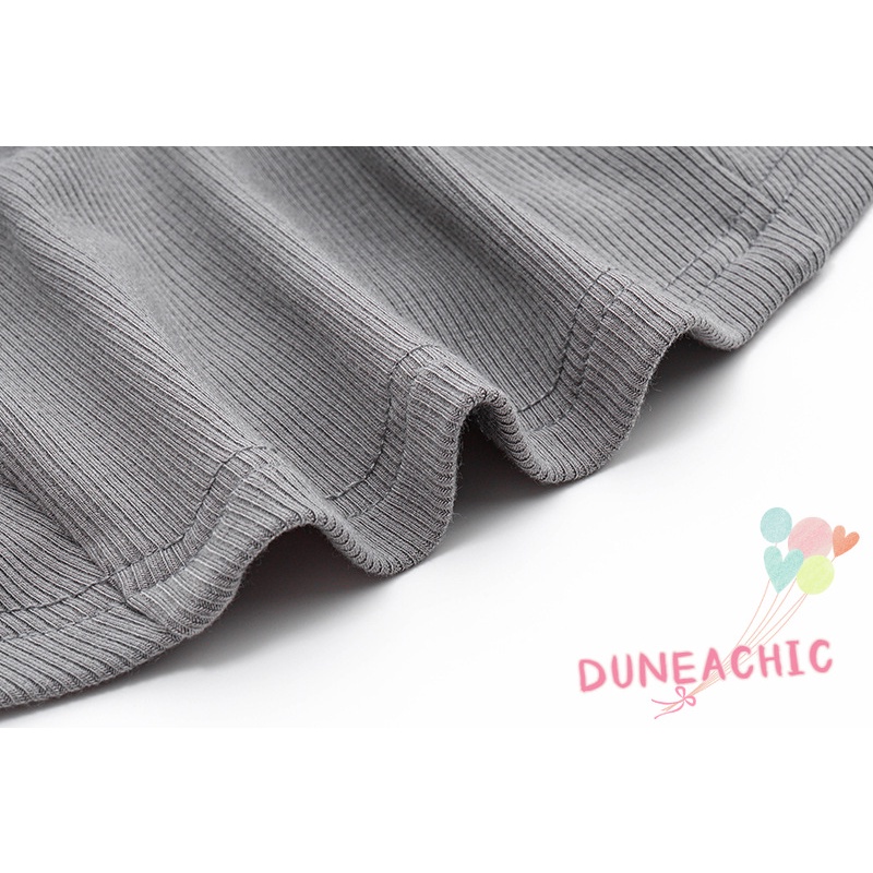 DUNEA Áo Sơ Mi Croptop Tay Ngắn Xếp Ly Thời Trang Cho Nữ