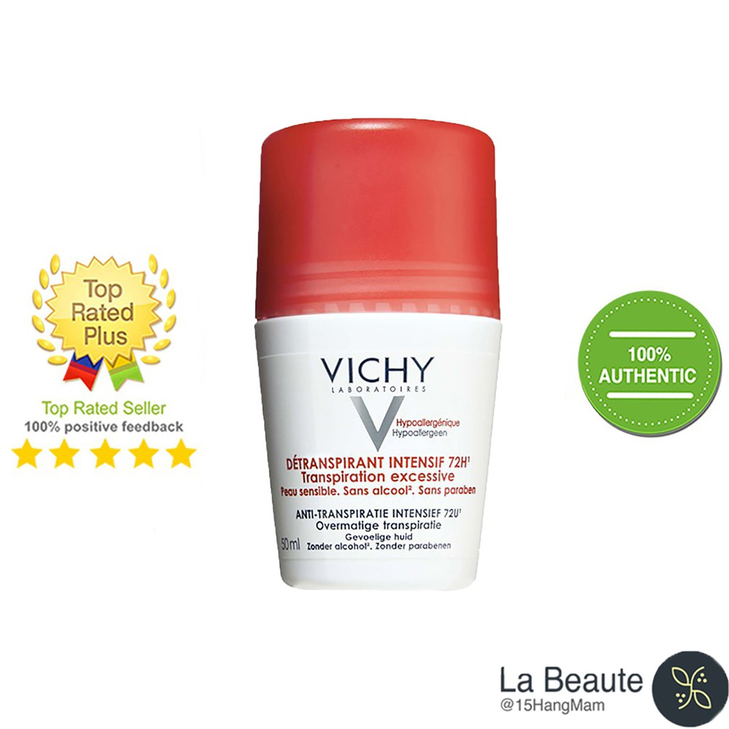 Vichy Détranspirant Intensif 72H - Lăn Khử Mùi Hiệu Quả Kéo Dài 72H 50ml [L'oreal Việt Nam]