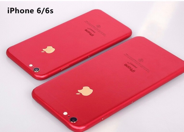 Skin màu dán mặt sau iphone giả chất liệu mạ kim loại cho IPhone 6/6s, 6/6sPLus ,7/8 ,7/8plus .đủ mẫu