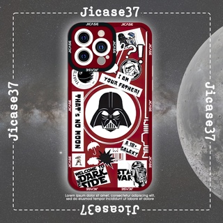 Ốp lưng iphone và samsung xiaomi oppo cạnh vuông Jicase Stars War Dark Side