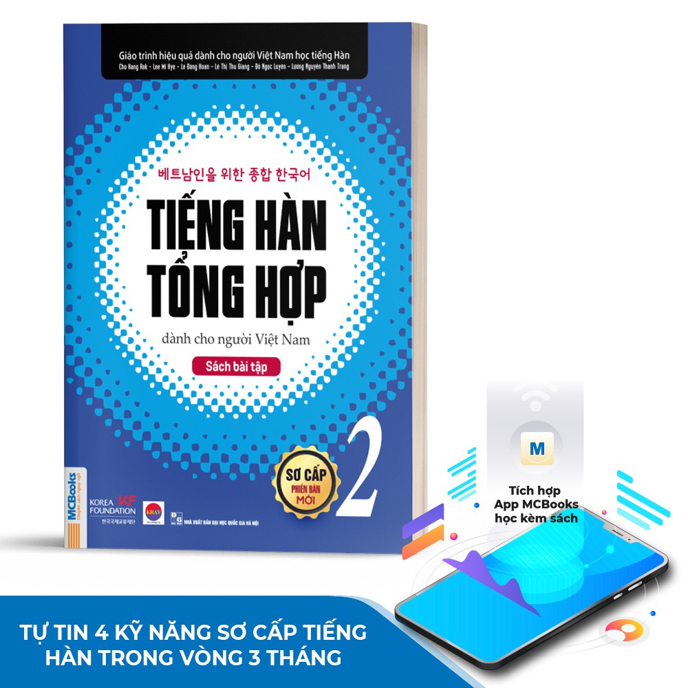 Sách - Sách Bài Tập Tiếng Hàn Tổng Hợp Dành Cho Người Việt Nam Sơ Cấp 2 -  Có Giải Đáp Chi Tiết