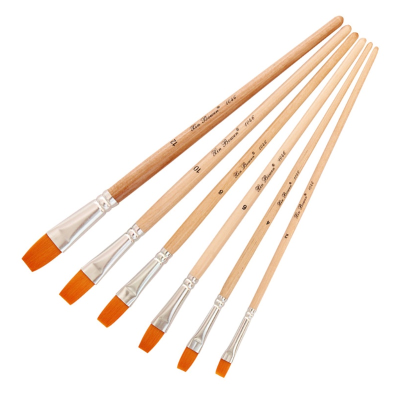 Bộ 6 Cọ Vẽ Tranh Đa Năng Cho Người Mới Bắt Đầu