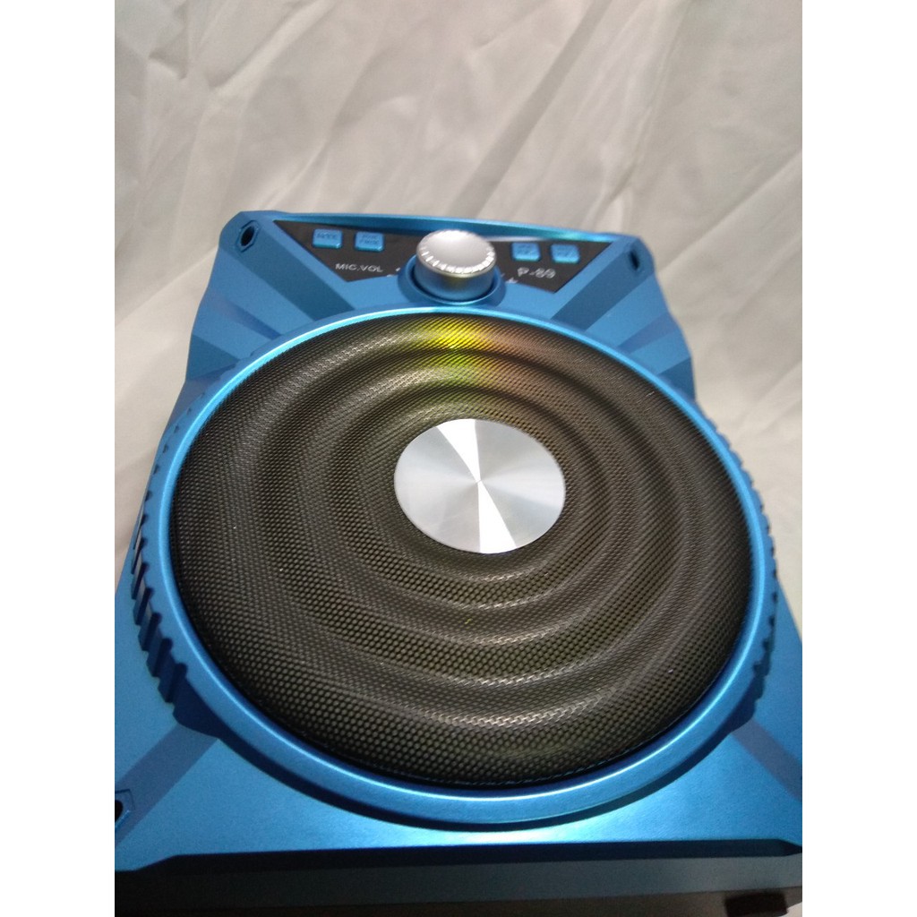 [P9008] Loa karaoke bluetooth xách tay + 1 Mic dây echo hút âm tốt VV50