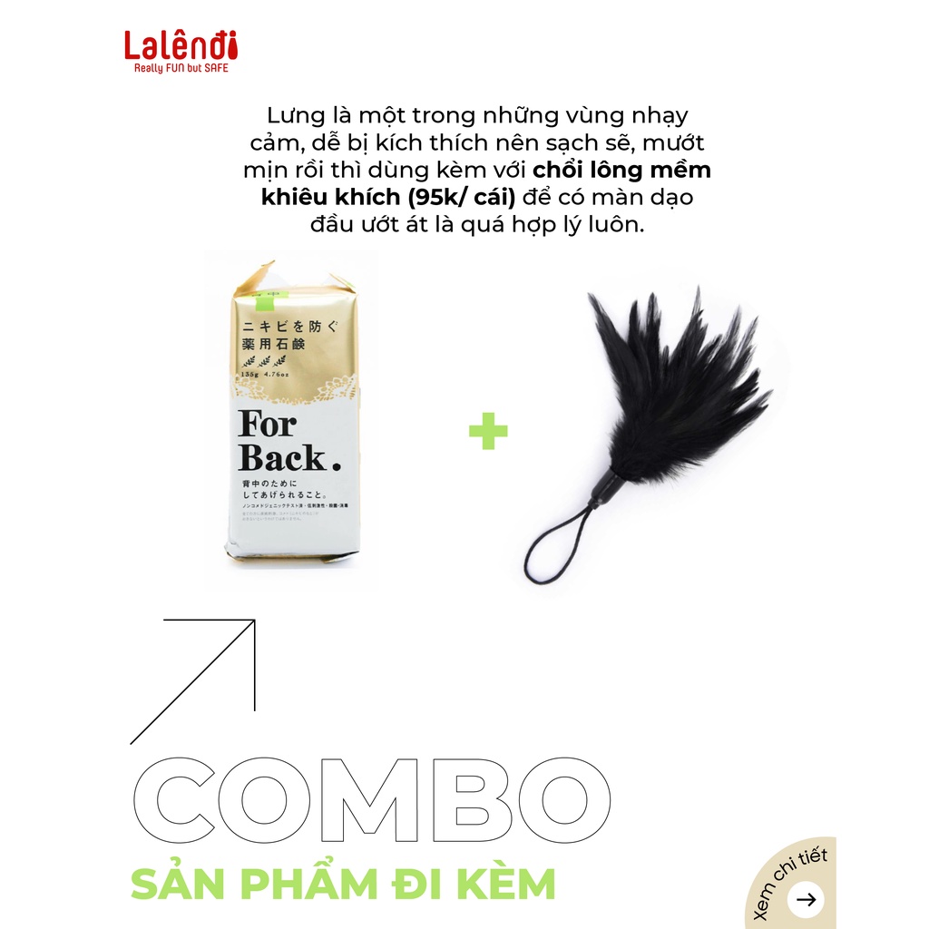 Xà phòng ngừa mụn lưng For Back Pelican từ than hoạt tính và bùn khoáng 135gr | Lalendi Store
