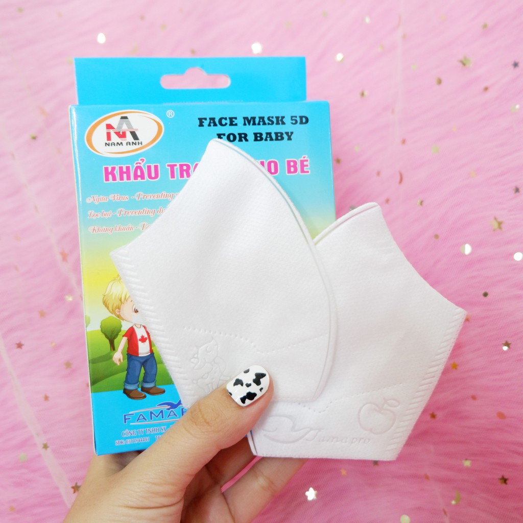 Khẩu trang y tế Nam Anh Famapro 5D Mask Super Fit đủ màu đủ loại người lớn trẻ em NPP Shoptido