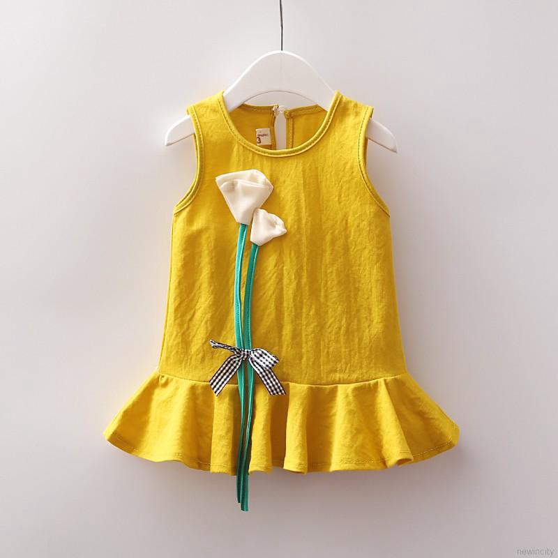 Đầm hoa công chúa dễ thương cho bé gái