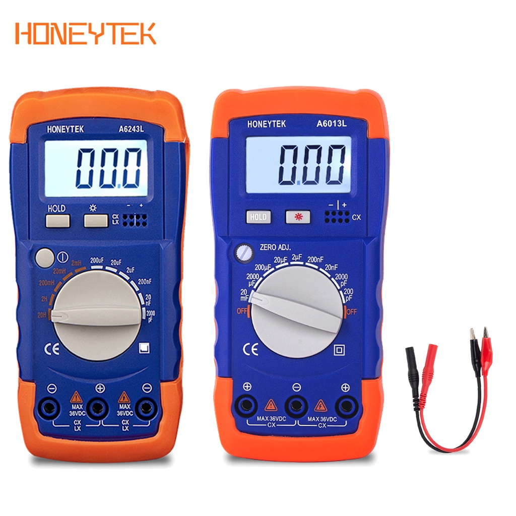 Honeytek A6243L A6013L Đồng hồ đo điện cảm Máy đo điện dung Máy đo vạn năng