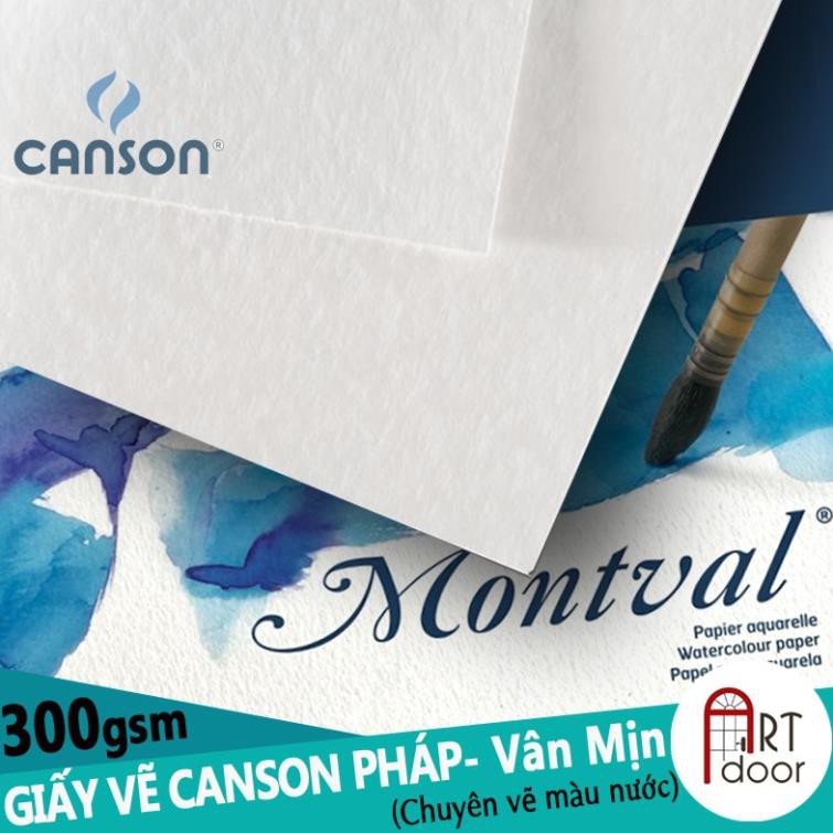 [ARTDOOR] Giấy vẽ Màu nước CANSON MONTVAL 300gsm (Smooth)