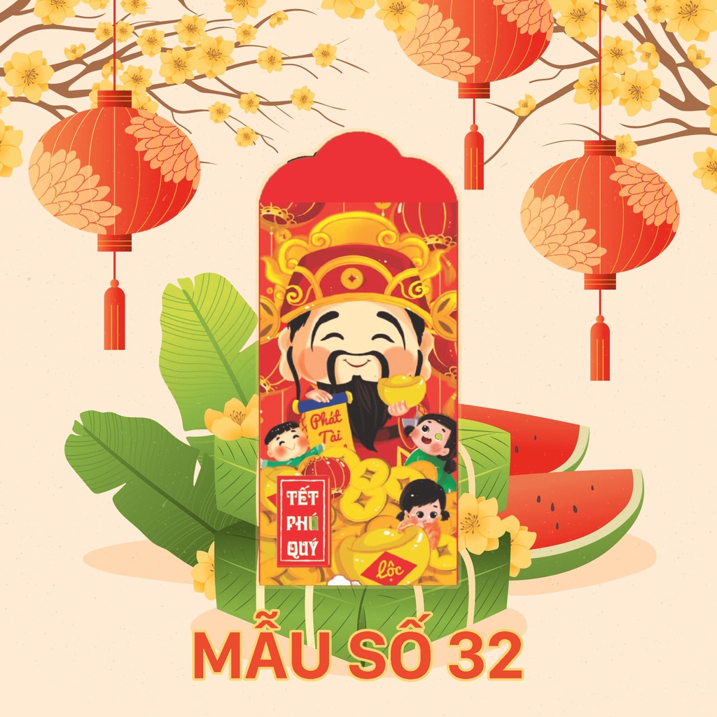 Lì xì Tết phong bao mừng tuổi năm mới nhiều mẫu mã đa dạng cực đẹp (HÀNG LOẠI 1)
