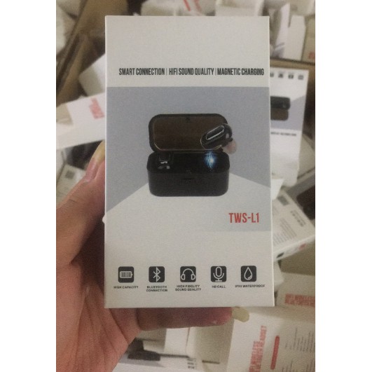 [CAO CẤP MỚI] Tai Nghe Bluetooth Không Dây Hoàn Toàn TWS-L1 Chống Nước IPX5, Bluetooth 5.0 EDR, Âm Thanh Stereo True HD