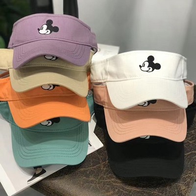 Mũ Lưỡi Trai Nửa Đầu Chống Tia UV In Hình Chuột Mickey