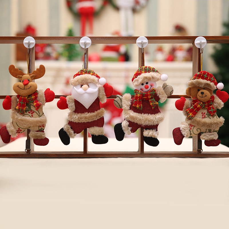 GETNOIVAS Búp Bê Treo Trang Trí Cây Thông Giáng Sinh Hình Ông Già Noel / Người Tuyết DIY Mới