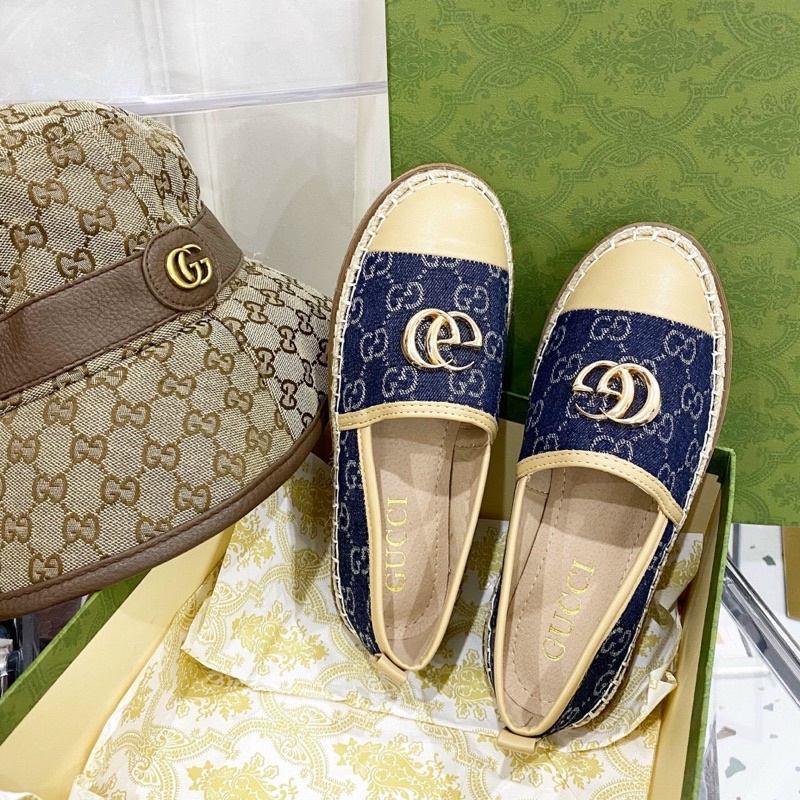 Giày slipon G c bò pha mũi fullbox