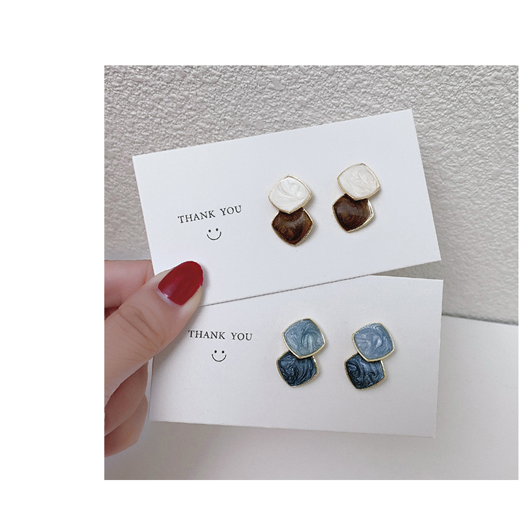 Đôi bông tai mạ bạc 925 đính đá thời trang cho nữ