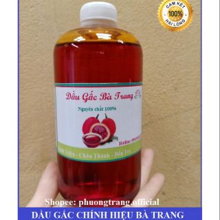 [BAO CHẤT LƯỢNG] Dầu Gấc nguyên chất Bà Trang cực sịn 1 lít