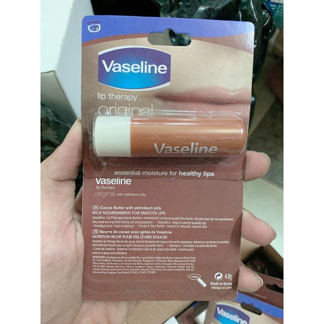 [ giá sỉ tại kho] Son dưỡng vaseline dạng thỏi 4g