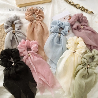 Dây Buộc Tóc Chiffon Co Giãn Phối Nơ Ruy Băng Dài999 Lipankeshengw Xh95D