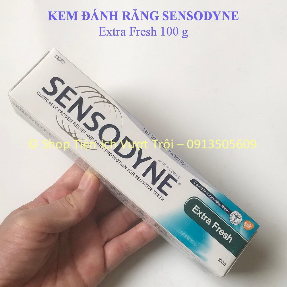 Kem đánh răng Sensodyne 100g giúp làm trắng, sạch răng, giảm ê buốt, thơm mát tự nhiên-Tiện Ích Vượt Trội