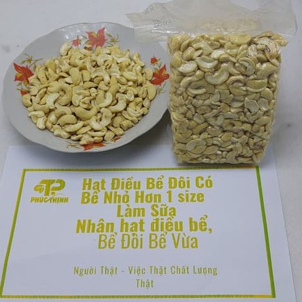 500g hạt điều tươi Bể đôi  Bể Ba làm sữa