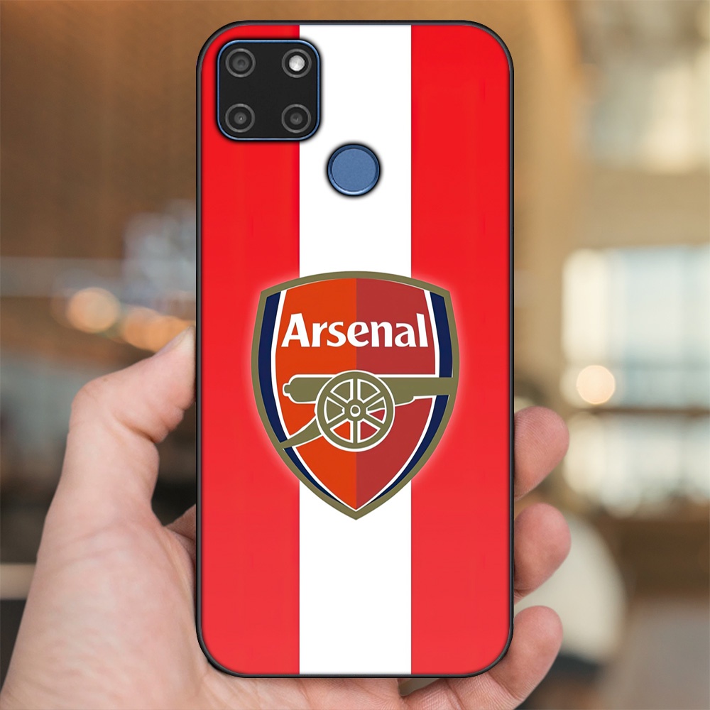 Ốp lưng Realme C12, C21Y viền đen in hình Arsenal FC