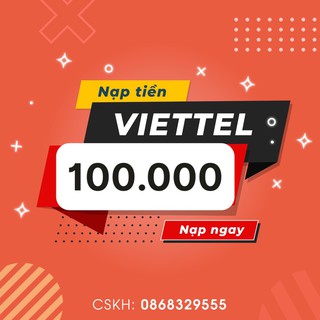Thẻ viettel mệnh giá 100