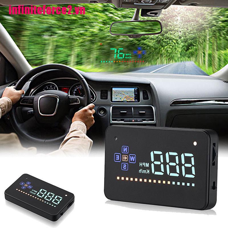 [IN2VN]GPS Speedometer HUD Head Up Display Car Overspeed Tired Warning Alarm