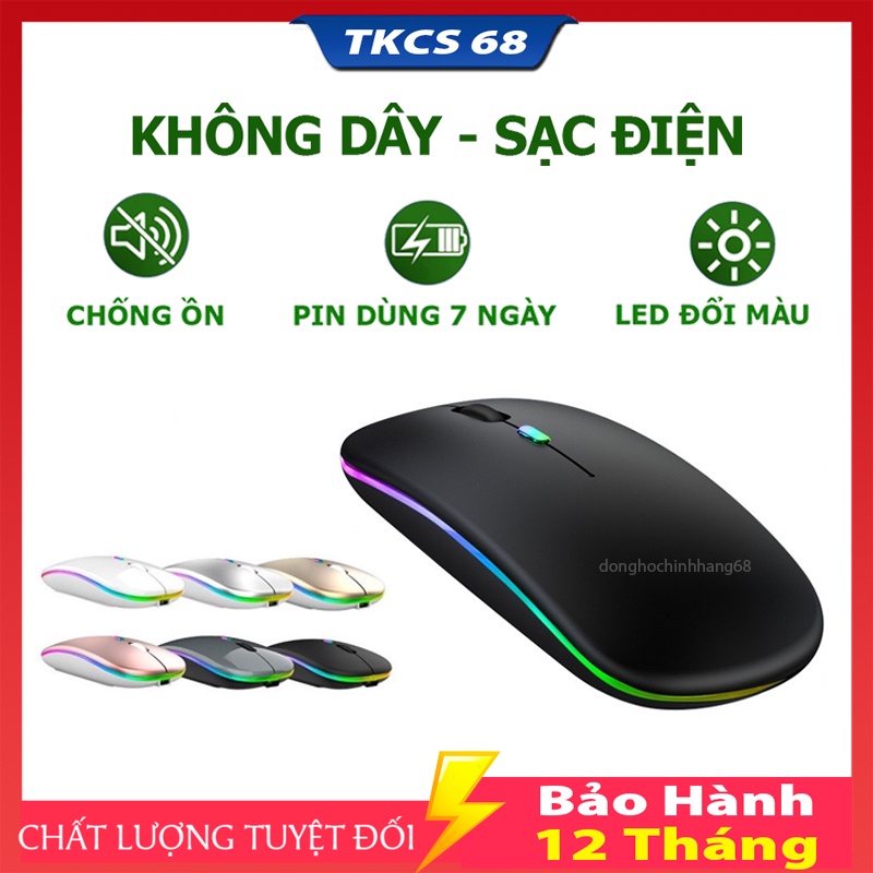 Chuột Máy Tính Không Dây A6 Pro Có Đèn LED Bản Nâng Cấp Hoàn Hảo Của Chuột Của Chuột Không Dây A2 Pro Bảo Hành 12 Tháng