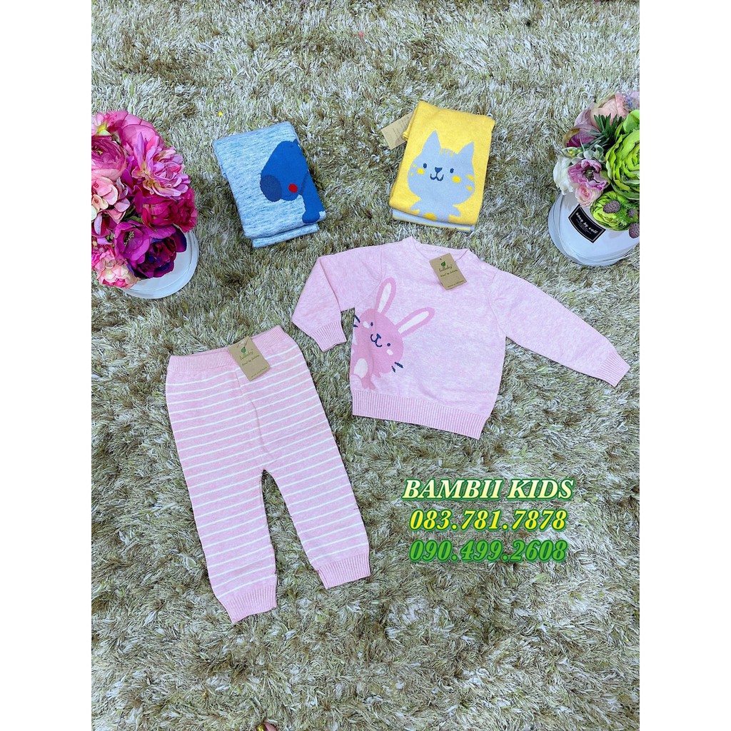 [LULLABY SALE] Set len thu đông CAO CẤP sơ sinh/ bé gái/ bé trai