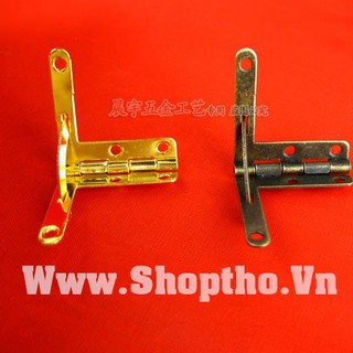 Bản lề chữ Thất - màu vàng (set 10 cái)