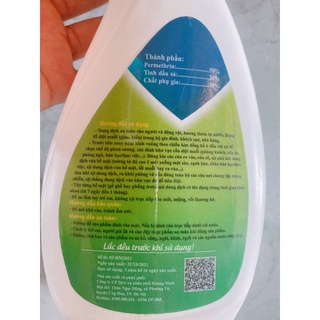 Xịt Muỗi, kiến, gián thảo mộc 500ml