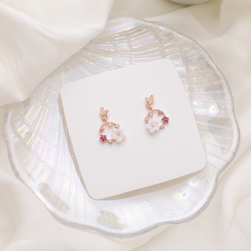 Bông tai khuyên dài style Hàn xinh xắn - HT290
