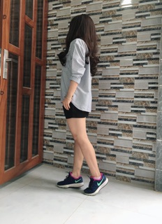 ÁO SƠ MI OVERSIZE SỌC XÁM 1 TÚI
