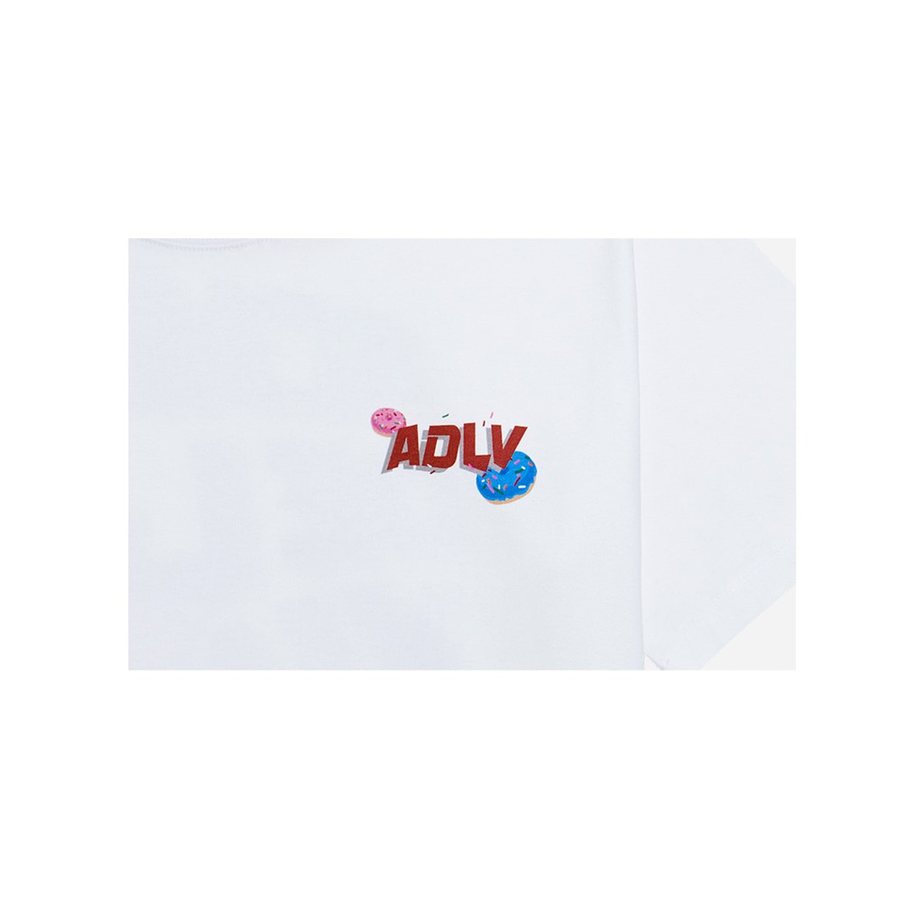Áo thun ngắn tay cổ tròn ADLV Red Big Logo Donut White Trắng ADLV Unisex