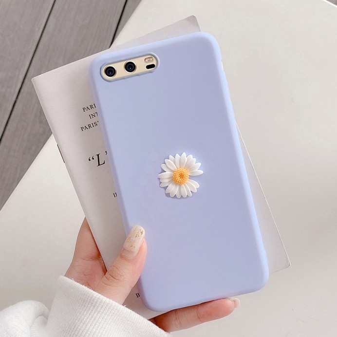 Ốp điện thoại mềm trang trí hình hoa cúc hoạt hình cho Huawei Y9S Y7A Y6P GR5 Y7 2017 Y5 Y6 Y7 Prime Y9 2018 Y6 Y7 Pro Y9 Prime 2019 Honor 9i 7A 8A 7X 8X 9X Honor 9 10 Lite