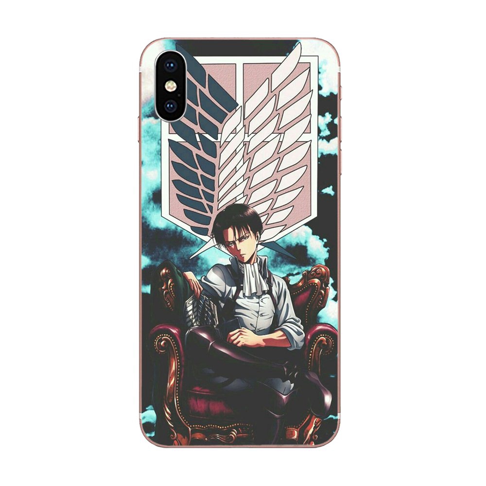 Ốp Điện Thoại Tpu Trong Suốt Hình Attack On Titan Levi Mikasa Cho Samsung Galaxy J3 J5 J6 J7 Note 8 S6 S7 S8 S9 S10 Edge Plus 2016 2017 2018