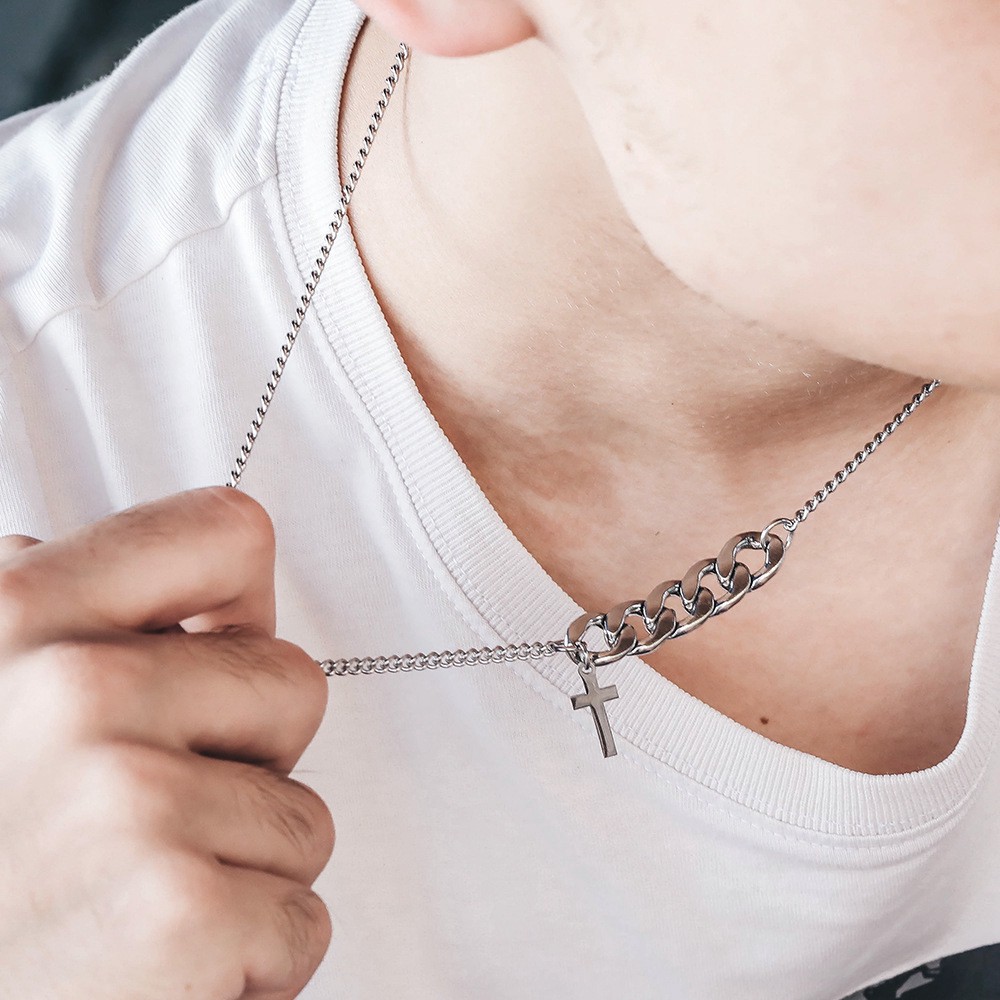 Vòng cổ mặt hình thánh giá B0014 dành cho nam nữ