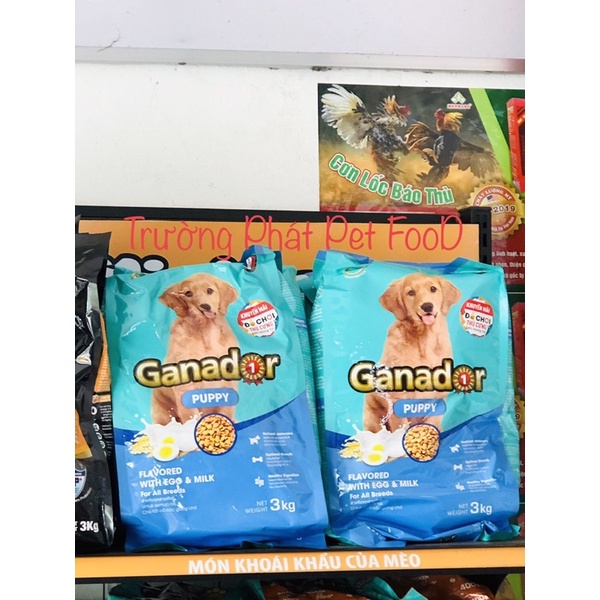 Hạt Ganador Cho Chó Con Vị Trứng Sữa - Ganador Puppy EGG & MILK gói 3kg