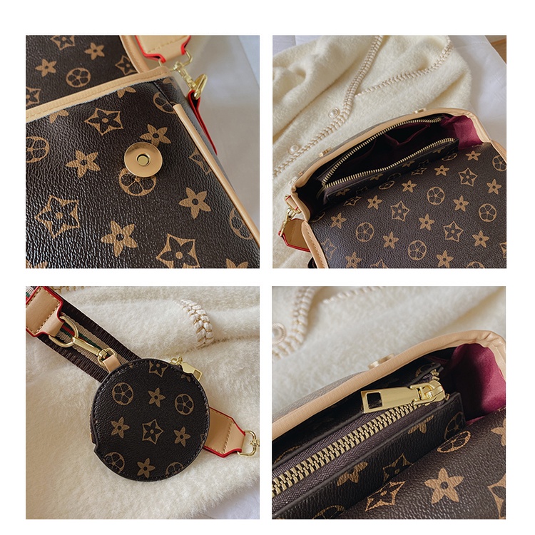 Túi Đeo Chéo Hình Vuông Nhỏ Phong Cách Phương Tây Cổ Điển Thời Trang Mới Cho Nữ