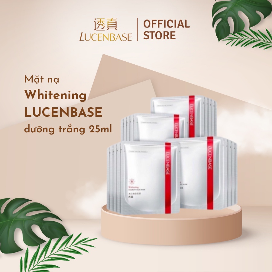 Miếng lẻ mặt nạ dưỡng trắng whitening LUCENBASE 25ml