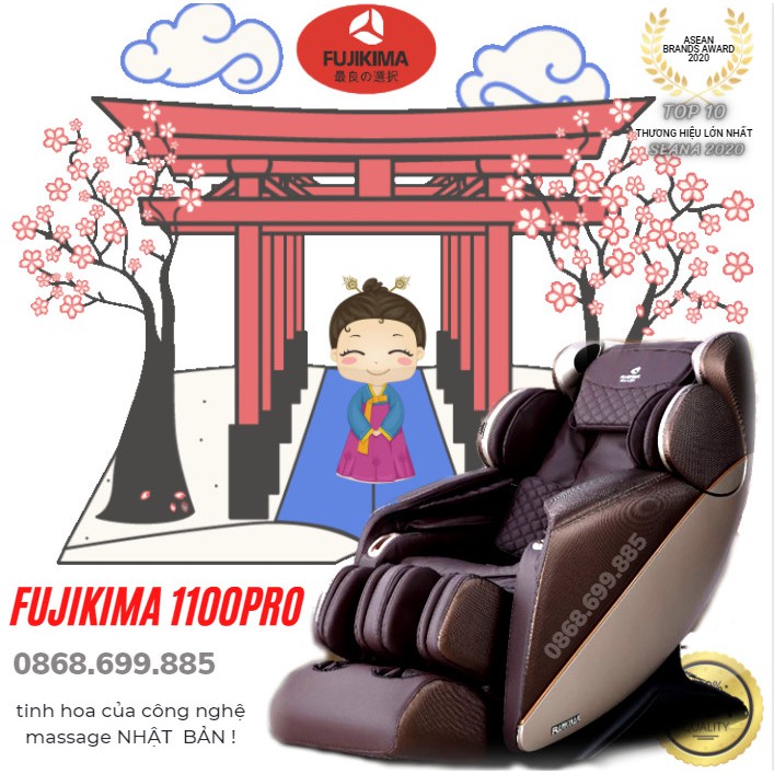 [GIẢM GIÁ SỐC 70%] FUJIKIMA 1100PRO ' HÉ LÔ ' vì sao hàng nghìn người đầu tư vào GHẾ MASSAGE FUJIKIMA FJ-1100PRO