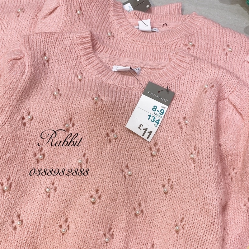 Áo len hồng tay bồng Primark