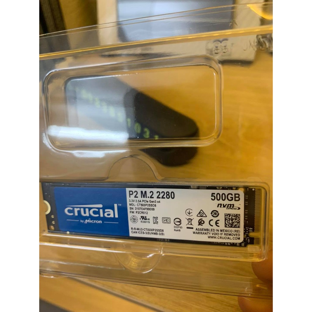 SSD Crucial P1 M.2 PCIe NVMe 500GB nhập khẩu mới 100% Bh 36 tháng ( đọc 1900mb/s ghi 950mb/s) | BigBuy360 - bigbuy360.vn